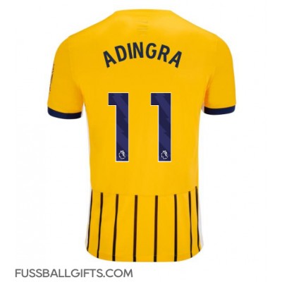 Brighton Simon Adingra #11 Fußballbekleidung Auswärtstrikot 2024-25 Kurzarm Brighton Simon Adingra #11 Fußballbekleidung Auswärtstrikot 2024-25 Kurzarm
